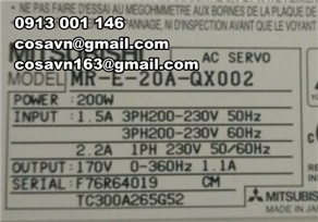 MITSUBISHI MITSUBISHI Sealed AC SERVO DRIVE MR-E-20A-QX002 MR-E-20A-QX002