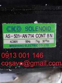 CKD Corporation / MINSHANG ELECTRIC CO.,LTD Van điện từ CKD AS-501-AN 714 CONT 8 N AS-501-AN 714 CONT 8 N