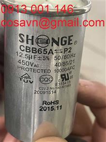 Tụ điều hòa CBB65A 12.5µF 450V CBB65A 12.5µF 450V