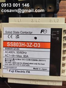 FUJI ELECTRIC SS803H-3Z-D3 CONTACTOR TRẠNG THÁI RẮN CÓ TẢN NHIỆT SX1-C12-A4 SS803H-3Z-D3
