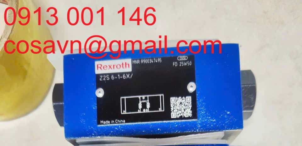 Van kiểm tra thủy lực điều khiển bằng khí nén Bosch Rexroth Z2S 6-1-6X/ Bosch Rexroth Z2S 6-1-6X/