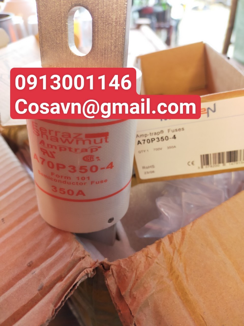 Fusible Semi-conducteur Ferraz Shawmut A70Q90-4 Apmtrap - Occasion, Testé OK, Paquet De 2